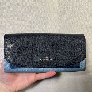 Blue coach wallet